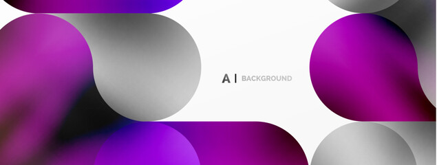 Round shapes and circle geometric abstract background. Vector Illustration For Wallpaper, Banner, Background, Card, Book Illustration, landing page