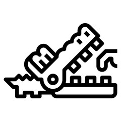 crocodile dentist icon