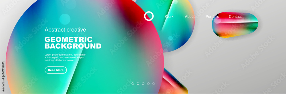 Wall mural abstract background for your landing page design. web page for website or mobile app wallpaper