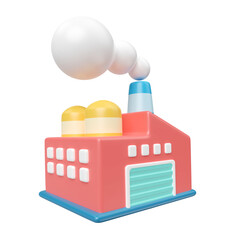 Factory 3D Illustration Icon