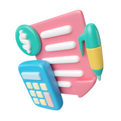 Payroll 3D Illustration Icon