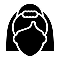 bride glyph icon