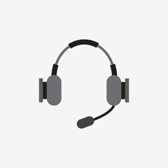 headphones vector illustration isolated on white background