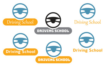 Driving  School logo vector art