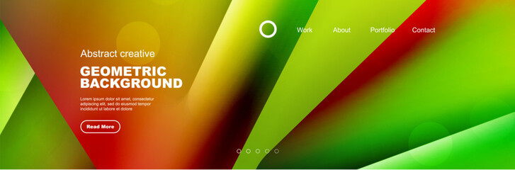 Geometric shapes composition geometric abstract background. 3D shadow effects and fluid gradients. Modern overlapping forms