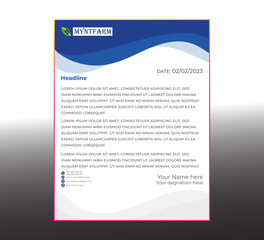 Obraz premium Its an amazing style letterhead.