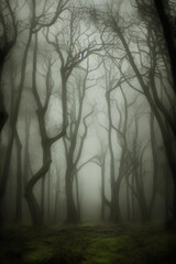 Obraz premium Explore the Mysterious Beauty of Moody Forest Images