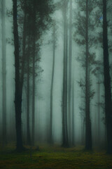 "Immerse Yourself in the Enchanted Moody Forest Landscape