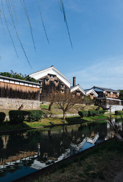  sake brewery by the river - Kyoto Japan
