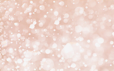 Snow flowing background with rose pink bokeh glitter light effects.