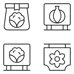 Agriculture Vector Line Icons