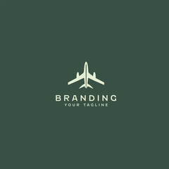 Aeroplane Logo Design Template 