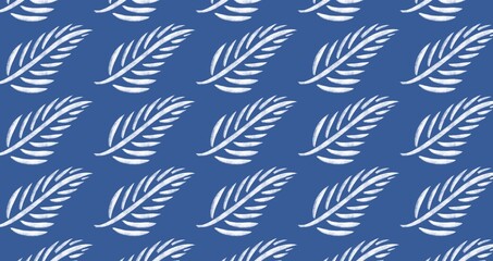 Leaves pattern with background 