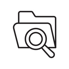 file search icon design vector template