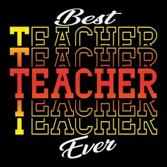 teacher's day father's day typography t shirt design
