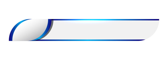 Template three blue shiny gradient lower third