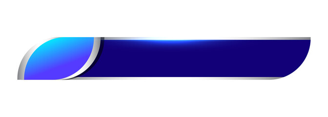 Template three blue shiny gradient lower third