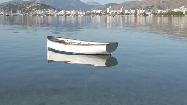 little boat moored on the shore