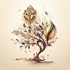 abstract floral background created using generative AI technology