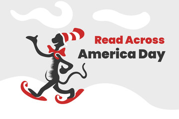 Illustration vector graphic of read across america day. Good for poster