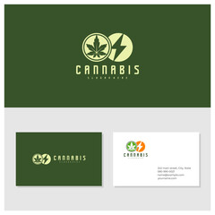 Electric Cannabis logo vector template, Creative Cannabis logo design concepts
