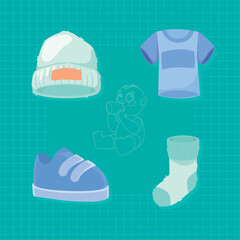 four baby boy accessories