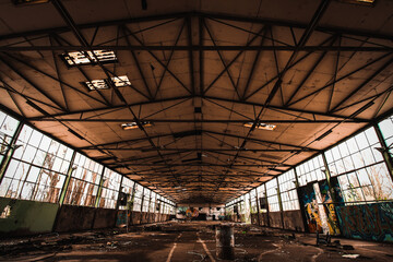old abandoned factory in a lost place
