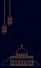 arabic lamps and temple