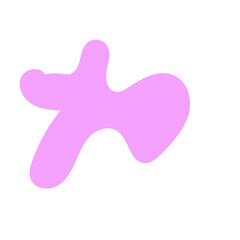 Pastel Abstract Shape Blob Decor