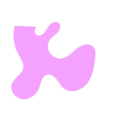 Pastel Abstract Shape Blob Decor