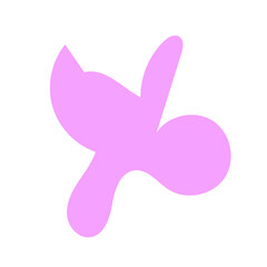 Pastel Abstract Shape Blob Decor