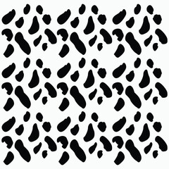Cow print background vector illustration. Cow print seamless pattern vector