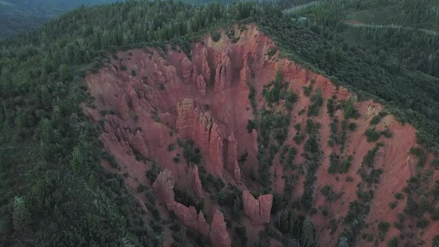 drone flying over nebo loop rocks Amazing cinematic for background 