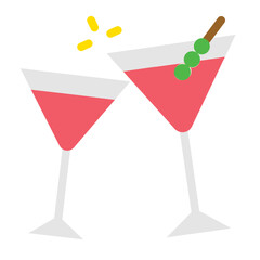 cocktail flat icon