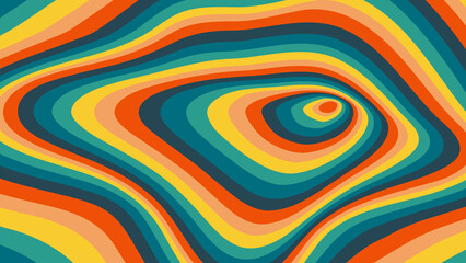 retro wavy abstract colorful background