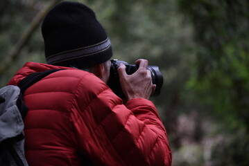 Photographer in Red Jacket