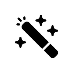 magic wand glyph icon