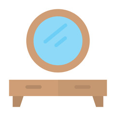 make up room flat icon