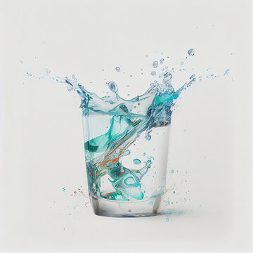 Illustration of water. generative ai