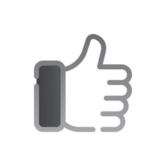 like two tone gradient icon