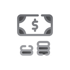 Obraz premium money two tone gradient icon