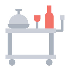room service flat icon