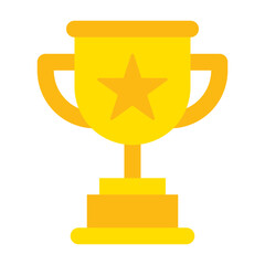 trophy flat icon