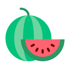 watermelon flat icon