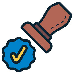 approved stamp illustration