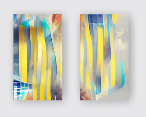 Abstract Design Layout, template Design, Strip Backgrounds set.