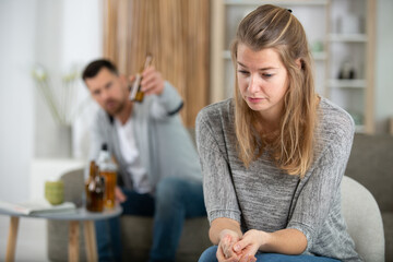 couple having a quarrel at home