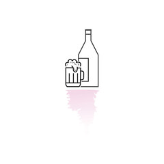 wine beer icon