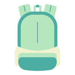 school backpack icon and sticker