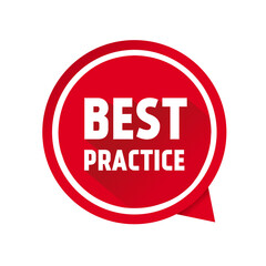 Best practice banner speech bubble icon design vector illustration.